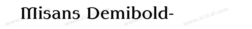 小米Misans Demibold字体转换 小米Misans Demibold字体转换